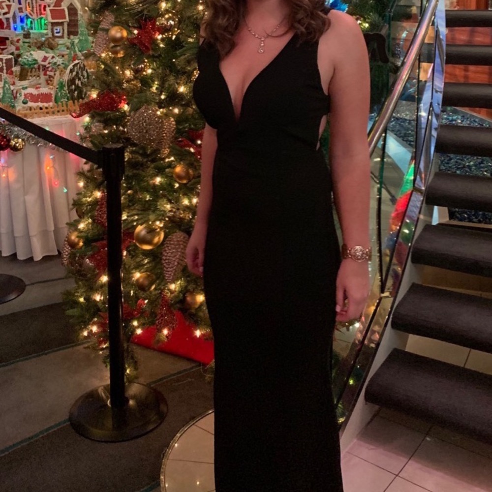 Long black dress